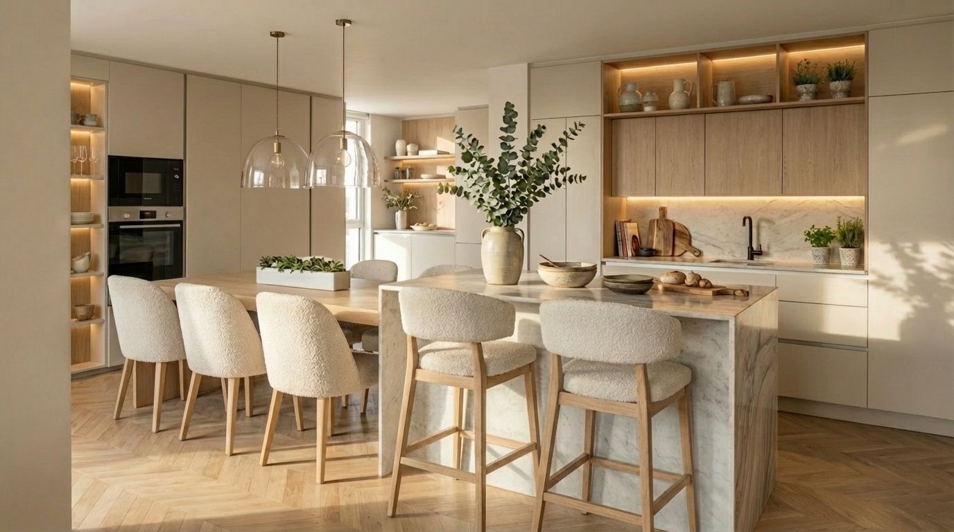 Dos chalets, una cocina compartida