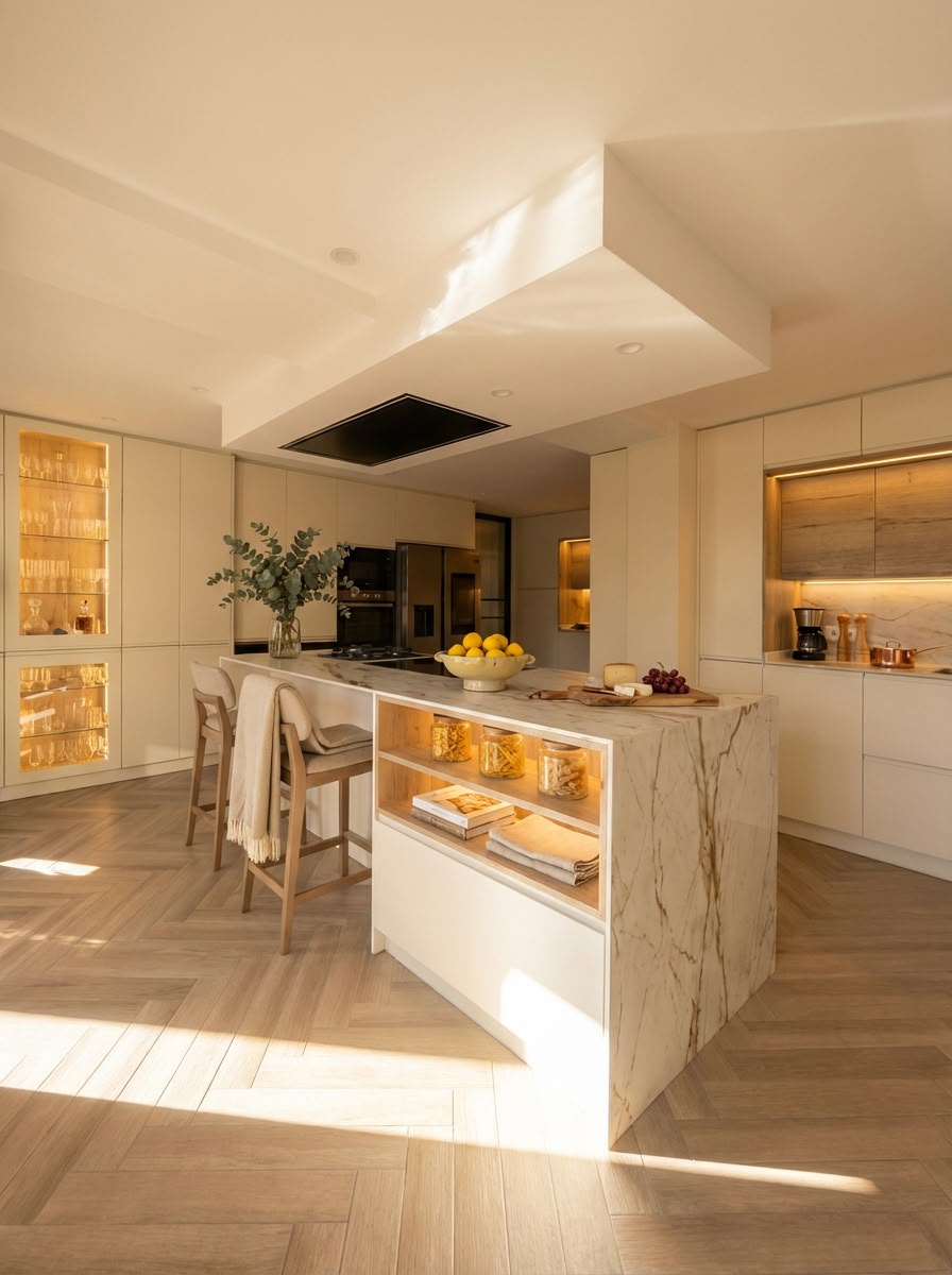 Dos chalets, una cocina compartida