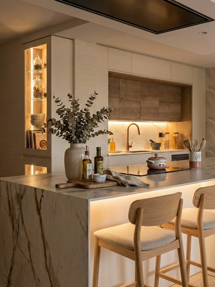 Dos chalets, una cocina compartida