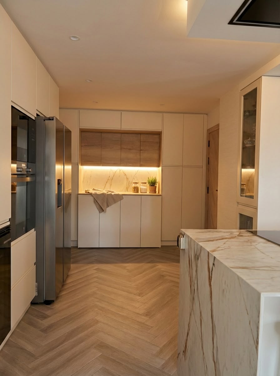 Dos chalets, una cocina compartida